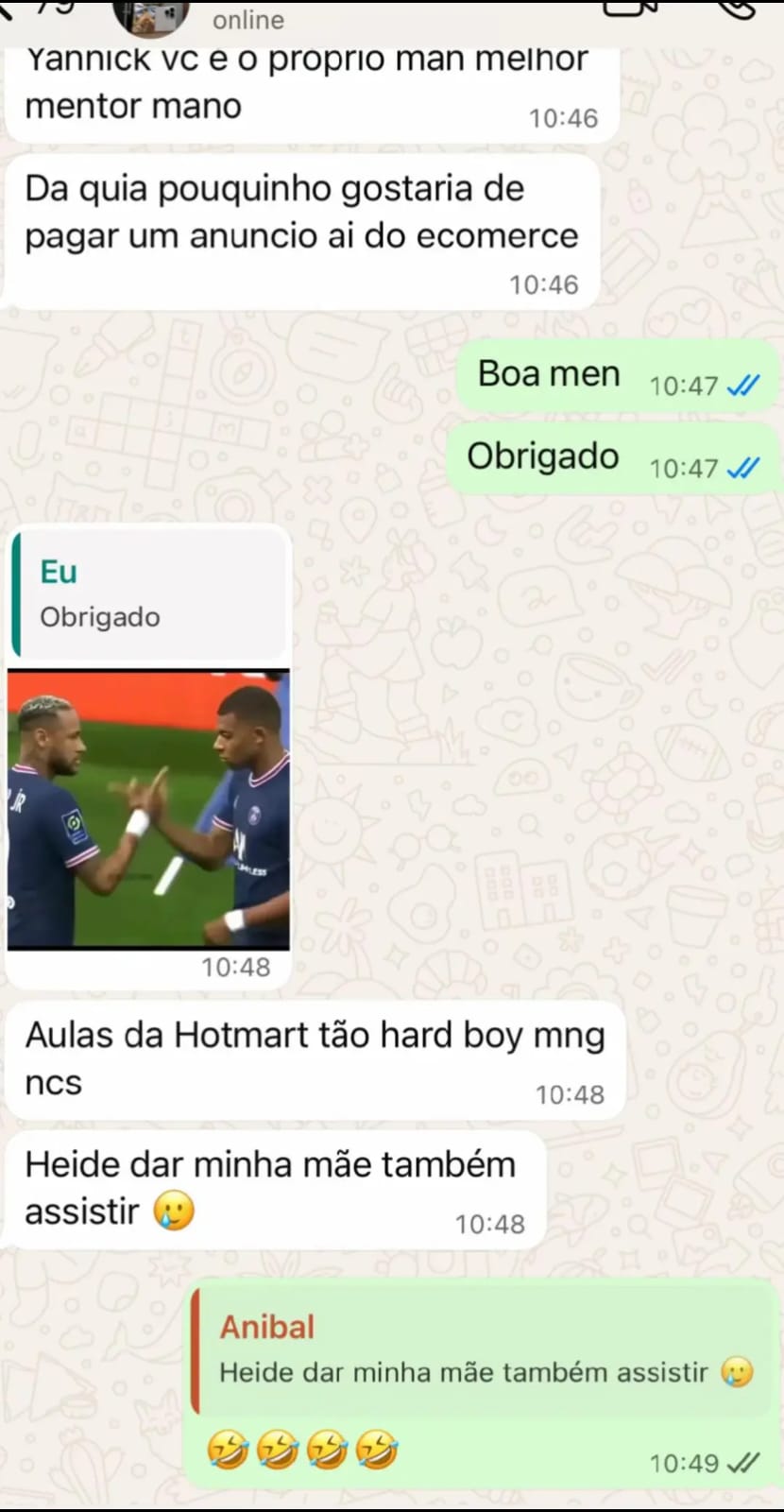 Resultado real de aluno 5